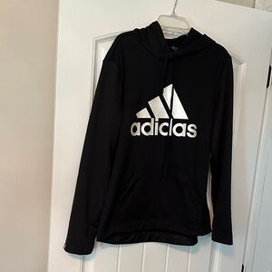Adidas Black Pullover with Metallic Logo